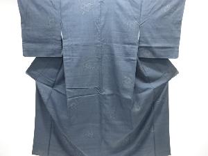 小槌模様織り出し本場結城紬100亀甲着物(石下)